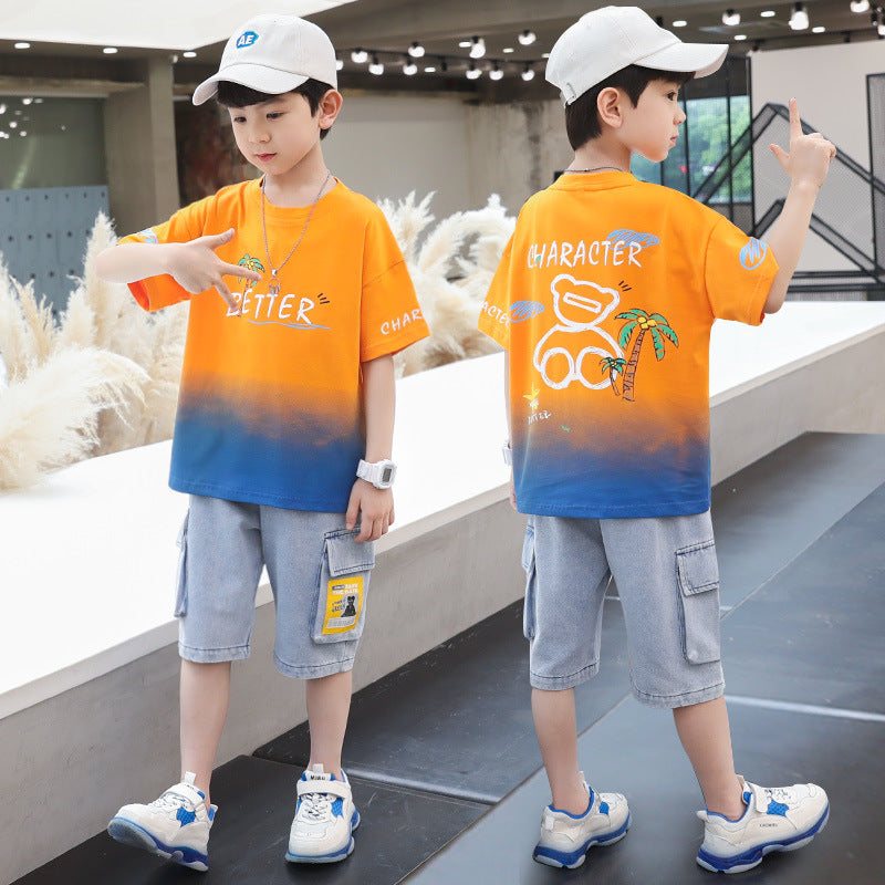 Boys" Summer Suit New CUHK Children"s Handsome 0 - Tophatter Daily Deals