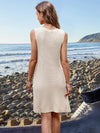 Pocketed Slit V-Neck Sleeveless Dress Casual Dresses - Tophatter Daily Deals