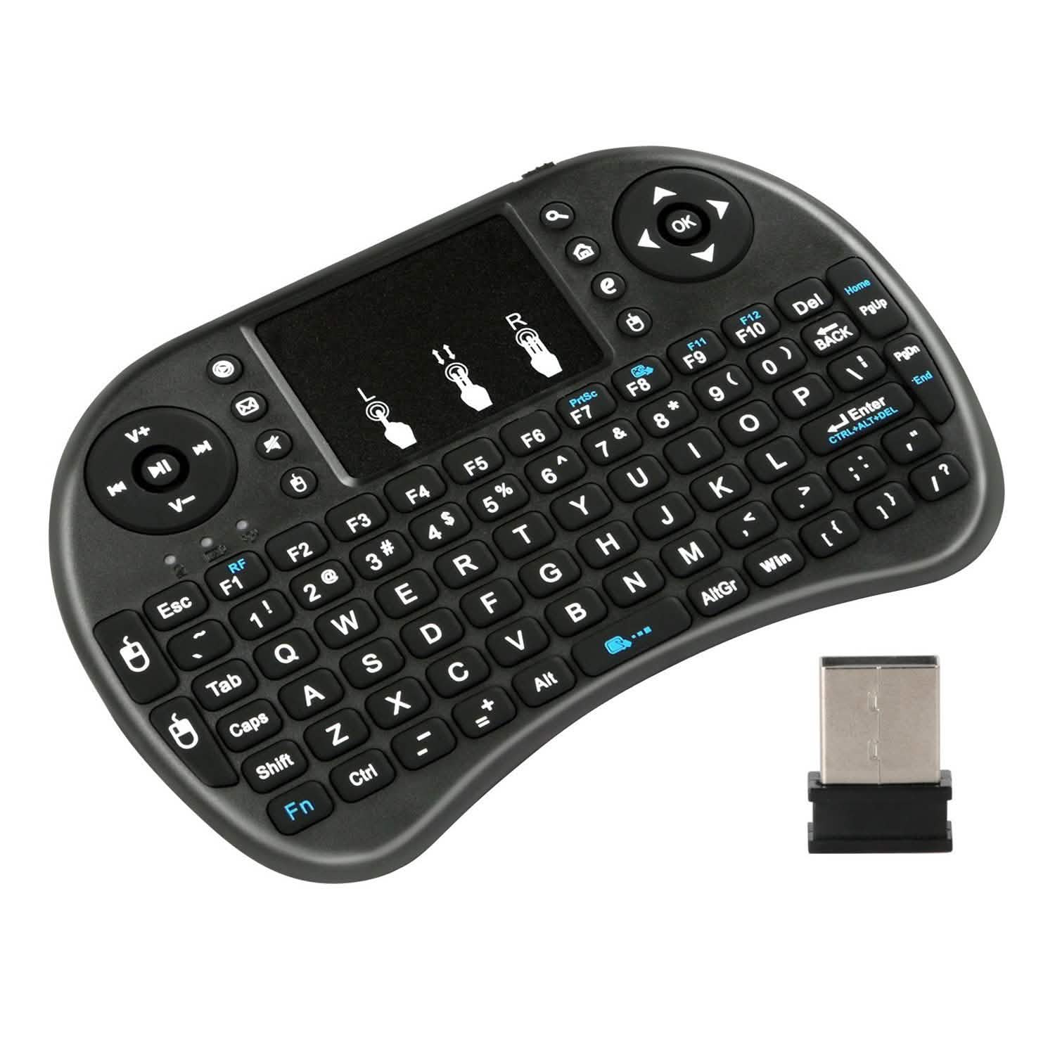2.4G Mini Wireless Keyboard Touchpad Computer Accessories - Tophatter Daily Deals