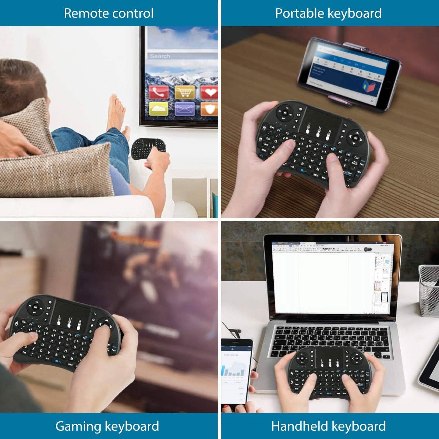 2.4G Mini Wireless Keyboard Touchpad Computer Accessories - Tophatter Daily Deals