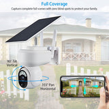 2.4G Wifi Solar Wireless 1080P Surveillance Camera with Flood Light Night Vision Smart Home & Security - Tophatter Daily Deals