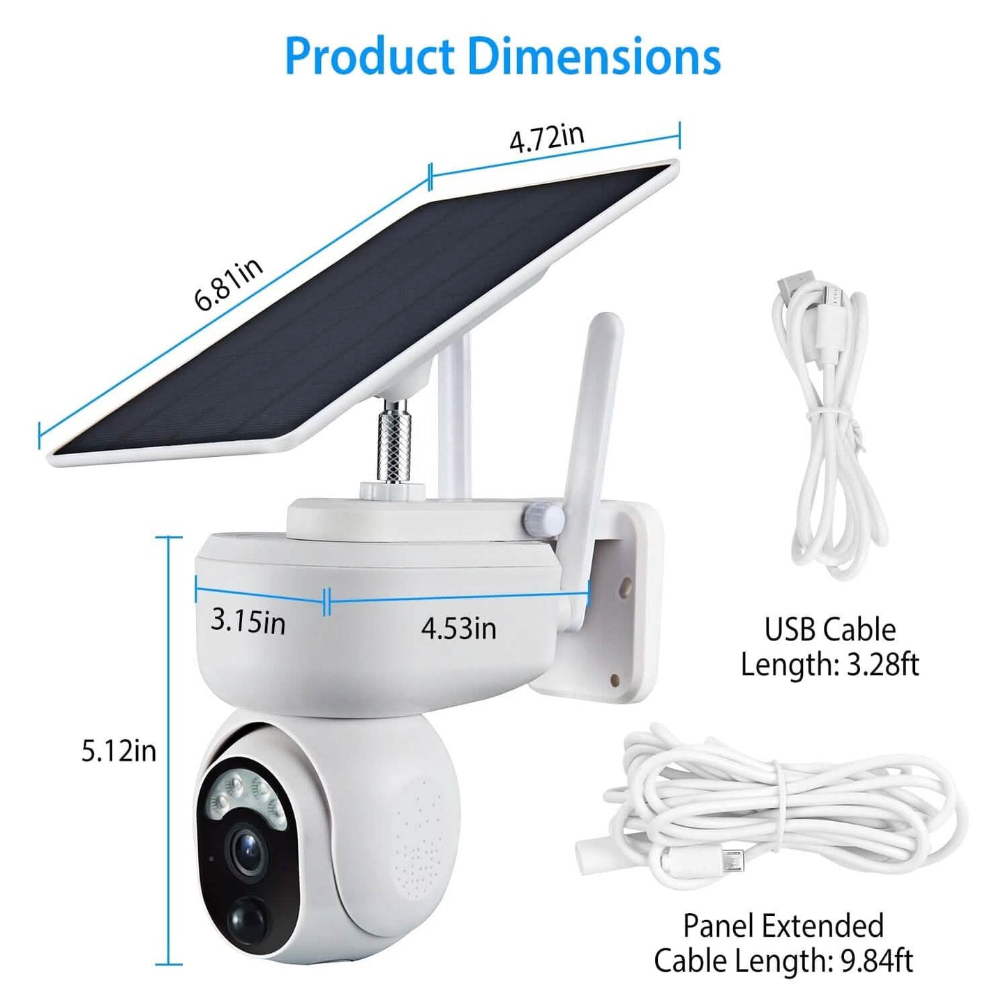 2.4G Wifi Solar Wireless 1080P Surveillance Camera with Flood Light Night Vision Smart Home & Security - Tophatter Daily Deals