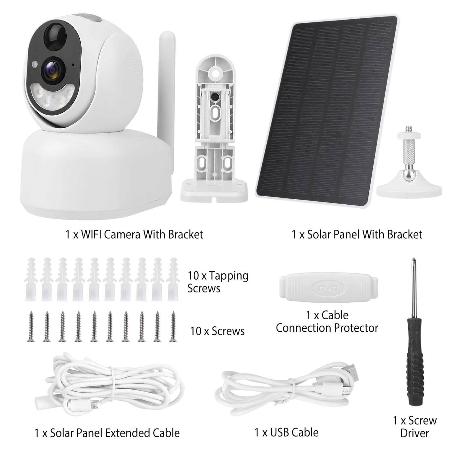 2.4G Wifi Solar Wireless 1080P Surveillance Camera with Flood Light Night Vision Smart Home & Security - Tophatter Daily Deals