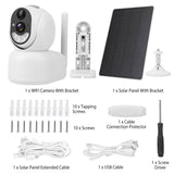 2.4G Wifi Solar Wireless 1080P Surveillance Camera with Flood Light Night Vision Smart Home & Security - Tophatter Daily Deals
