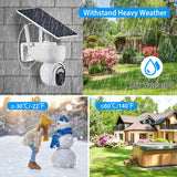 2.4G Wifi Solar Wireless 1080P Surveillance Camera with Flood Light Night Vision Smart Home & Security - Tophatter Daily Deals