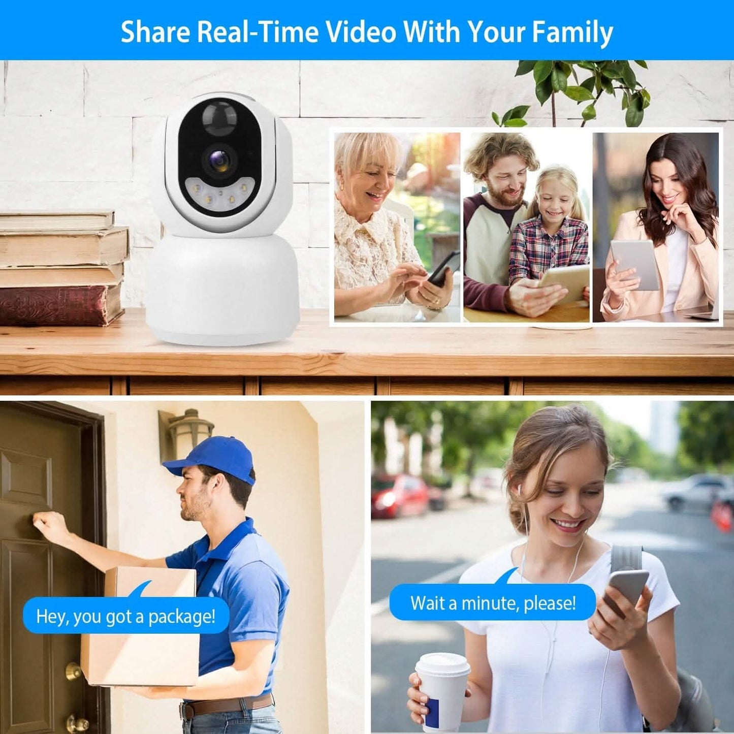 2.4G Wifi Solar Wireless 1080P Surveillance Camera with Flood Light Night Vision Smart Home & Security - Tophatter Daily Deals