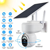 2.4G Wifi Solar Wireless 1080P Surveillance Camera with Flood Light Night Vision Smart Home & Security - Tophatter Daily Deals