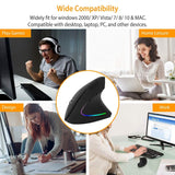 2.4G Wireless Vertical Mouse Ergonomic Optical Mice Computer Mice - Tophatter Daily Deals