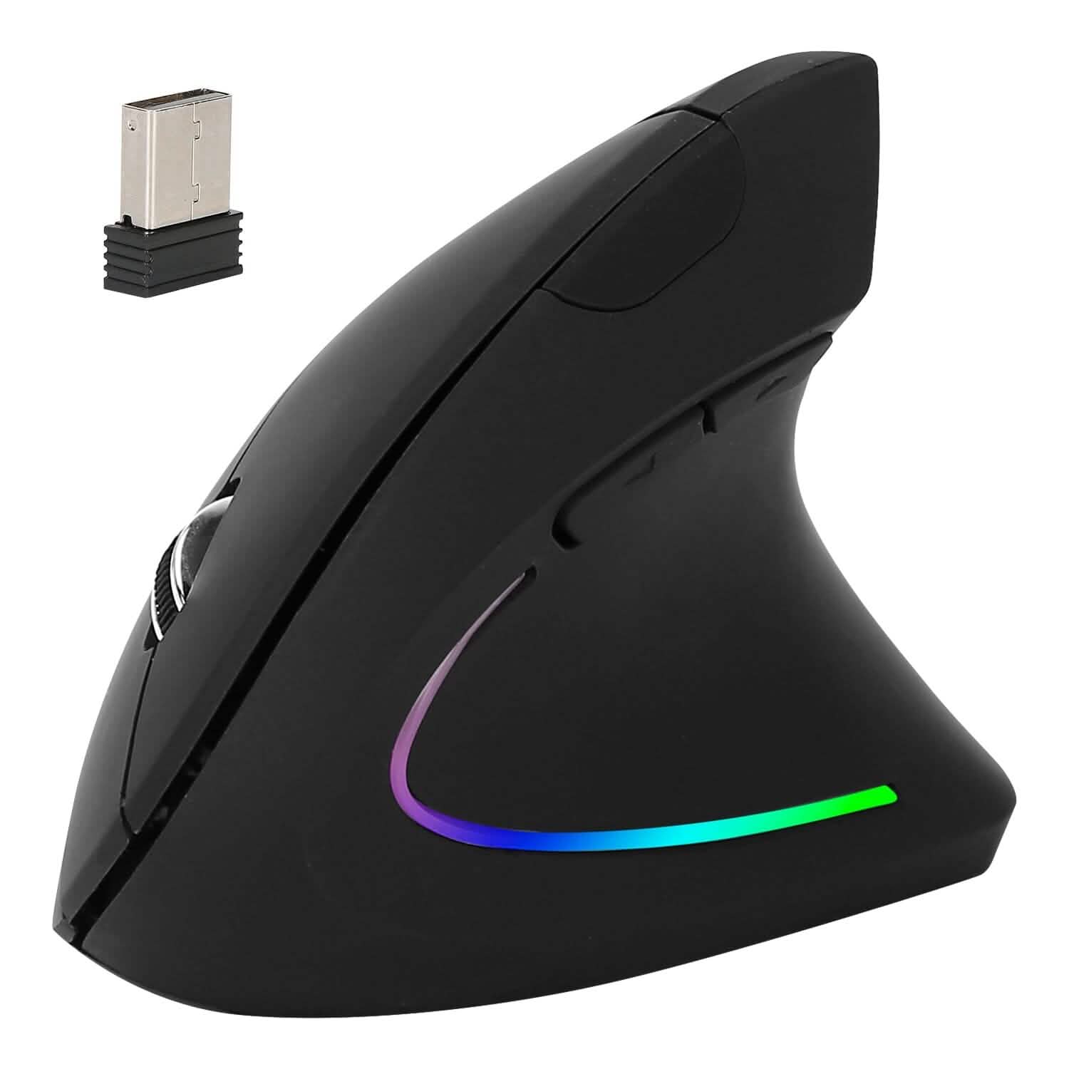 2.4G Wireless Vertical Mouse Ergonomic Optical Mice Computer Accessories - Tophatter Daily Deals
