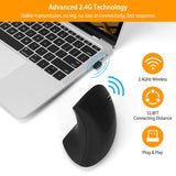 2.4G Wireless Vertical Mouse Ergonomic Optical Mice Computer Mice - Tophatter Daily Deals