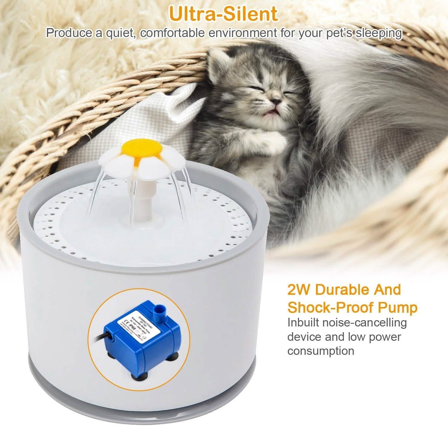 2.4L Automatic Pet Water Fountain Pet Supplies - Tophatter Daily Deals