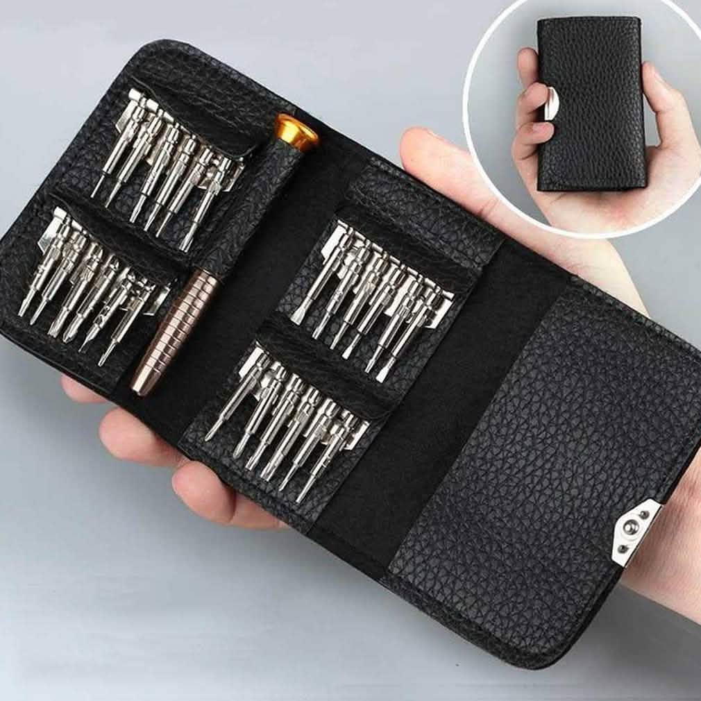 25-in-1 Multi-Purpose Precision Screwdriver Wallet Kit Repair Tools Home Improvement - Tophatter Daily Deals