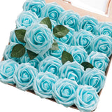 25-Pieces: Floroom Artificial Flowers Aqua Furniture & Decor - Tophatter Daily Deals