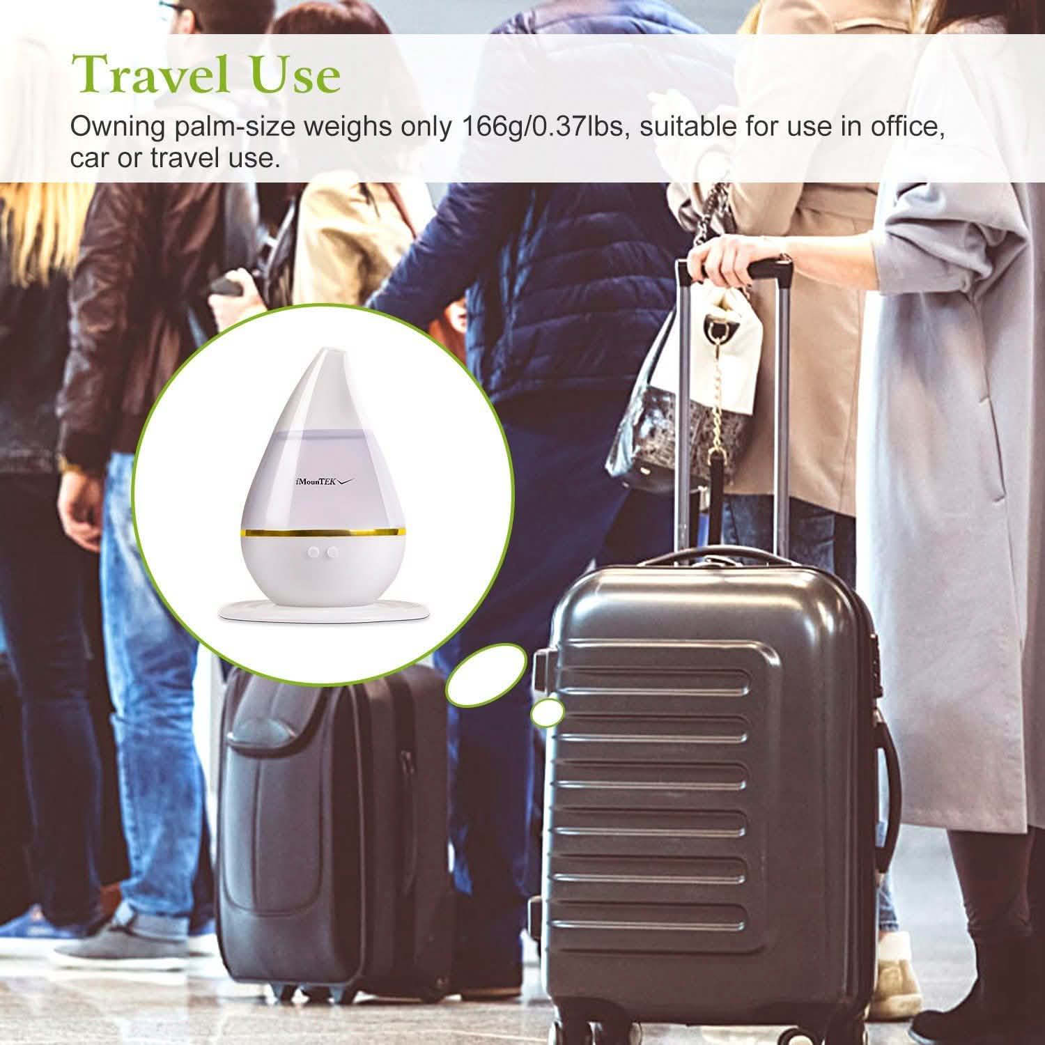 250 ML Cool Mist Humidifier with 7 Color Changeable LED Lights Health & Wellness - Tophatter Daily Deals