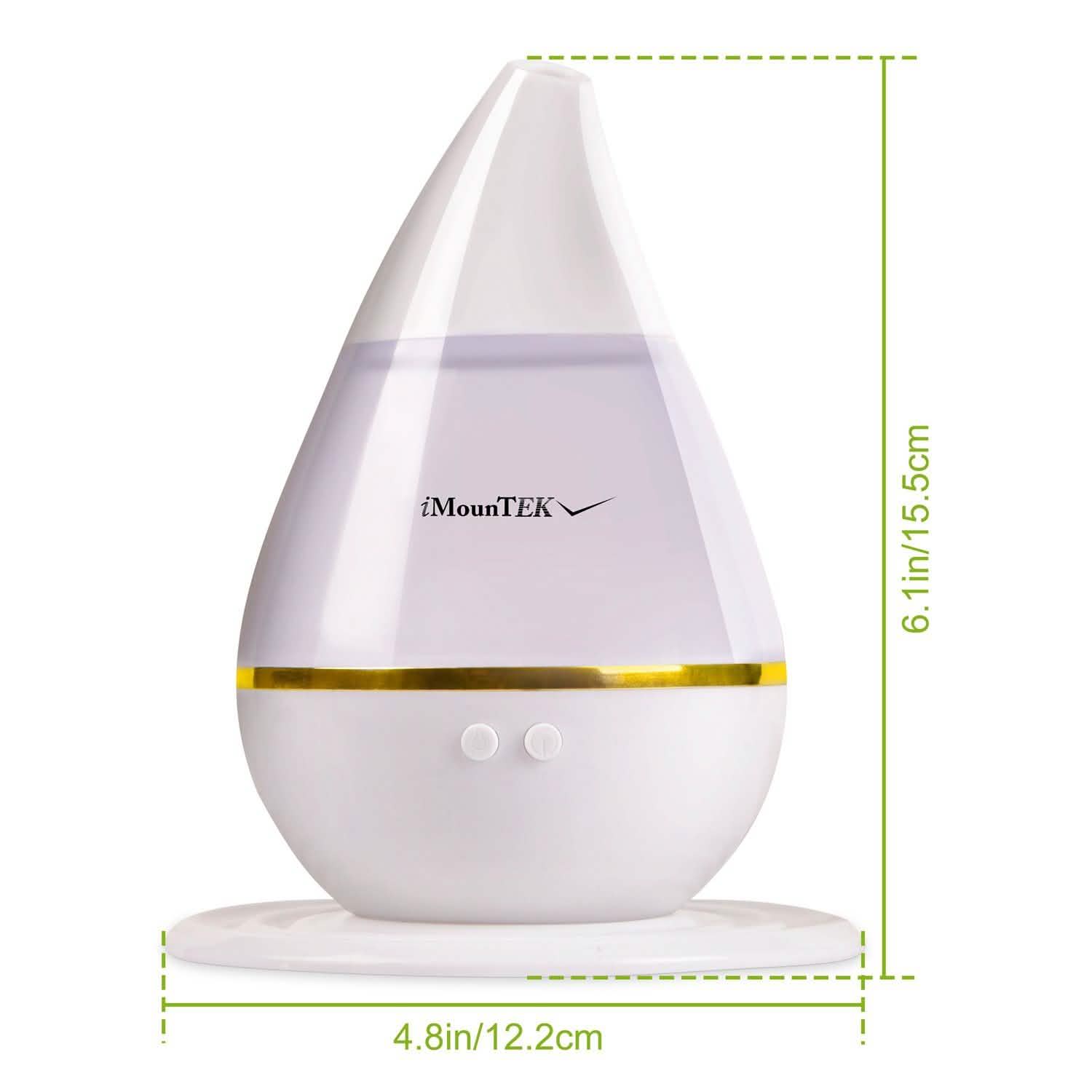250 ML Cool Mist Humidifier with 7 Color Changeable LED Lights Health & Wellness - Tophatter Daily Deals