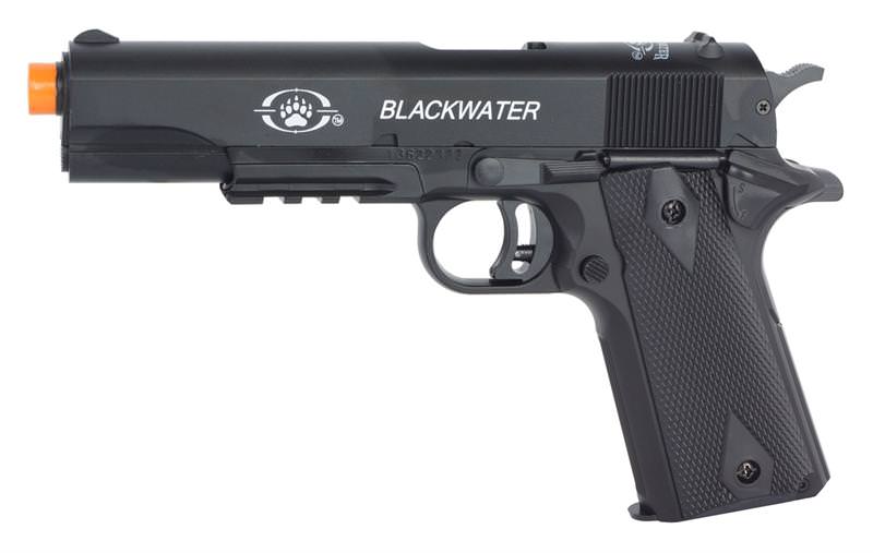Blackwater Metal Slide SIG 1911 Spring Airsoft Metal Slide Hand Gun FPS-328 - Tophatter's Army Products & Self Defense Collectible Weapons - Tophatter Daily Deals