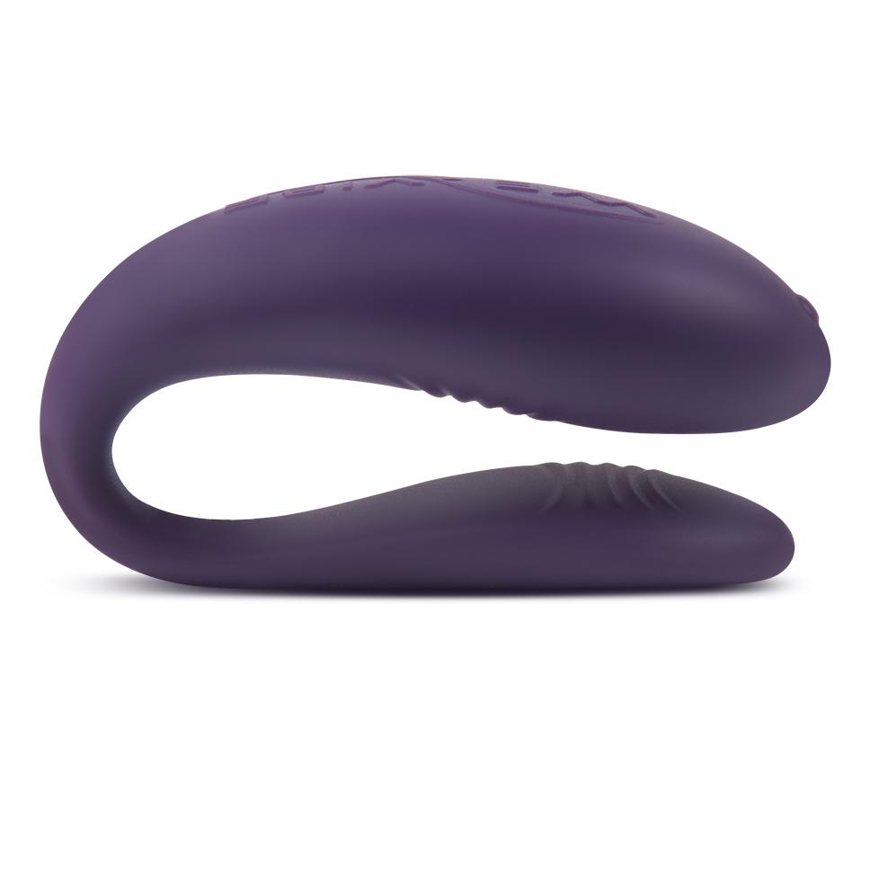 We-Vibe Unite Couples Vibrator in Purple Purple Silicone USB Rechargeable Couples Vibrator - Tophatter Daily Deals