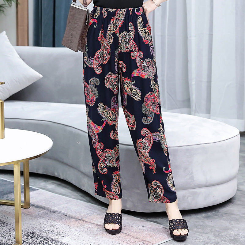 Bloomers plus size mother pants cotton linen pants 13color 0 - Tophatter Daily Deals