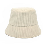 Corduroy Bucket Hats Cream Hats - Tophatter Daily Deals