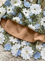 Elegant Flower Embroidery Lace Hollow Out Prom Dresses Mini Dresses - Tophatter Daily Deals