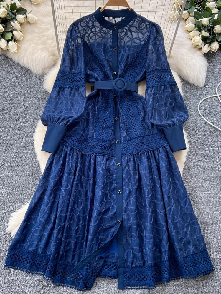 Elegant Single Breasted Party Midi Dresses Midi Dresses - Tophatter Daily Deals