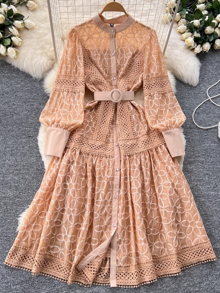 Elegant Single Breasted Party Midi Dresses Midi Dresses - Tophatter Daily Deals