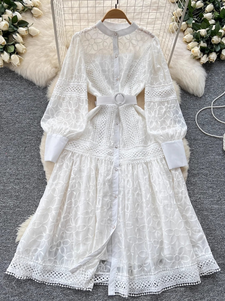 Elegant Single Breasted Party Midi Dresses Midi Dresses - Tophatter Daily Deals
