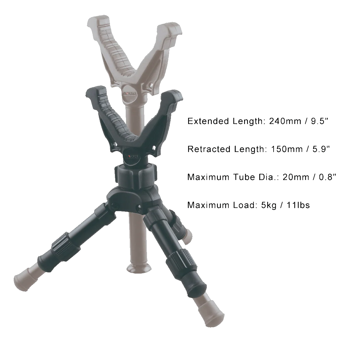 ROKSTAD RSGR-06 SHOOTING TRIPOD - 24CM V-MOUNT - Tophatter's Army Deals OPTICS & SCOPES - Tophatter Daily Deals