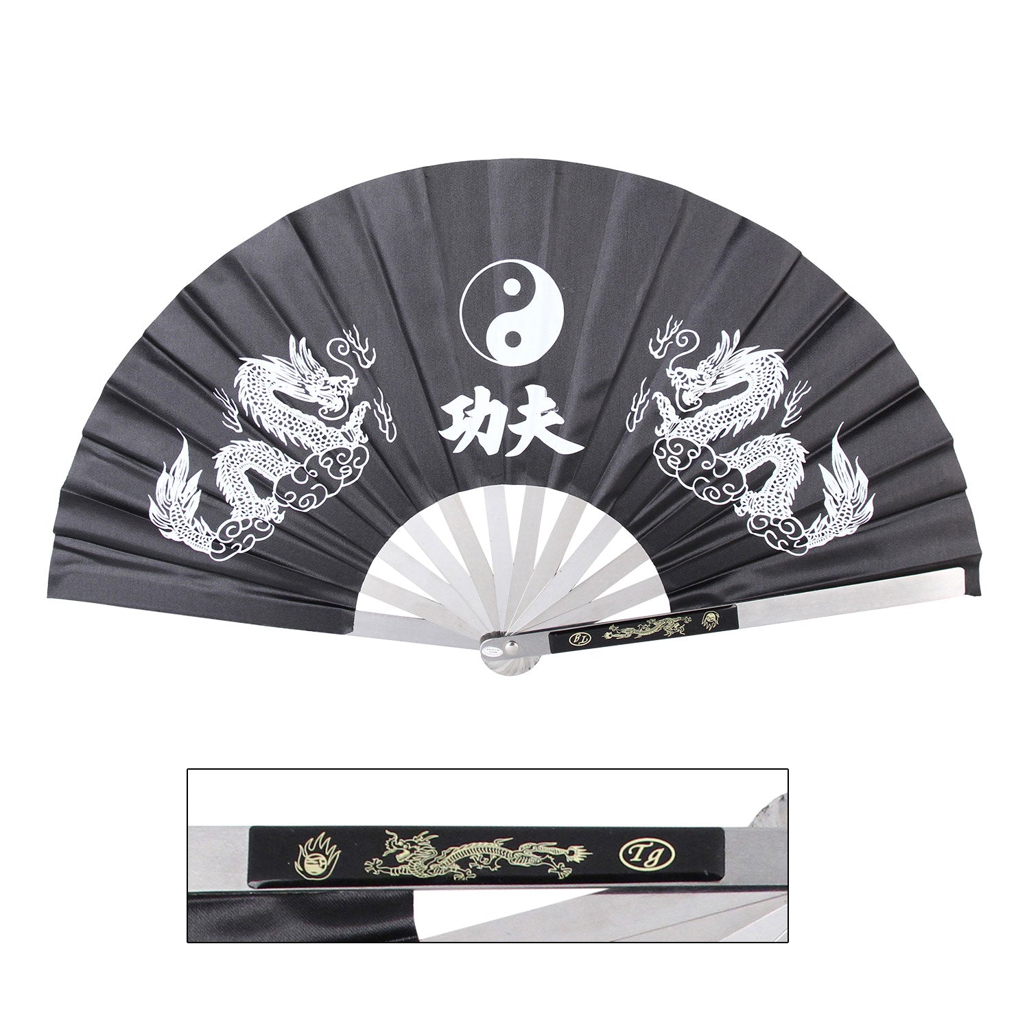 KUNG FU FIGHTING FAN 14.75" OVERALL - Tophatter Daily Deals