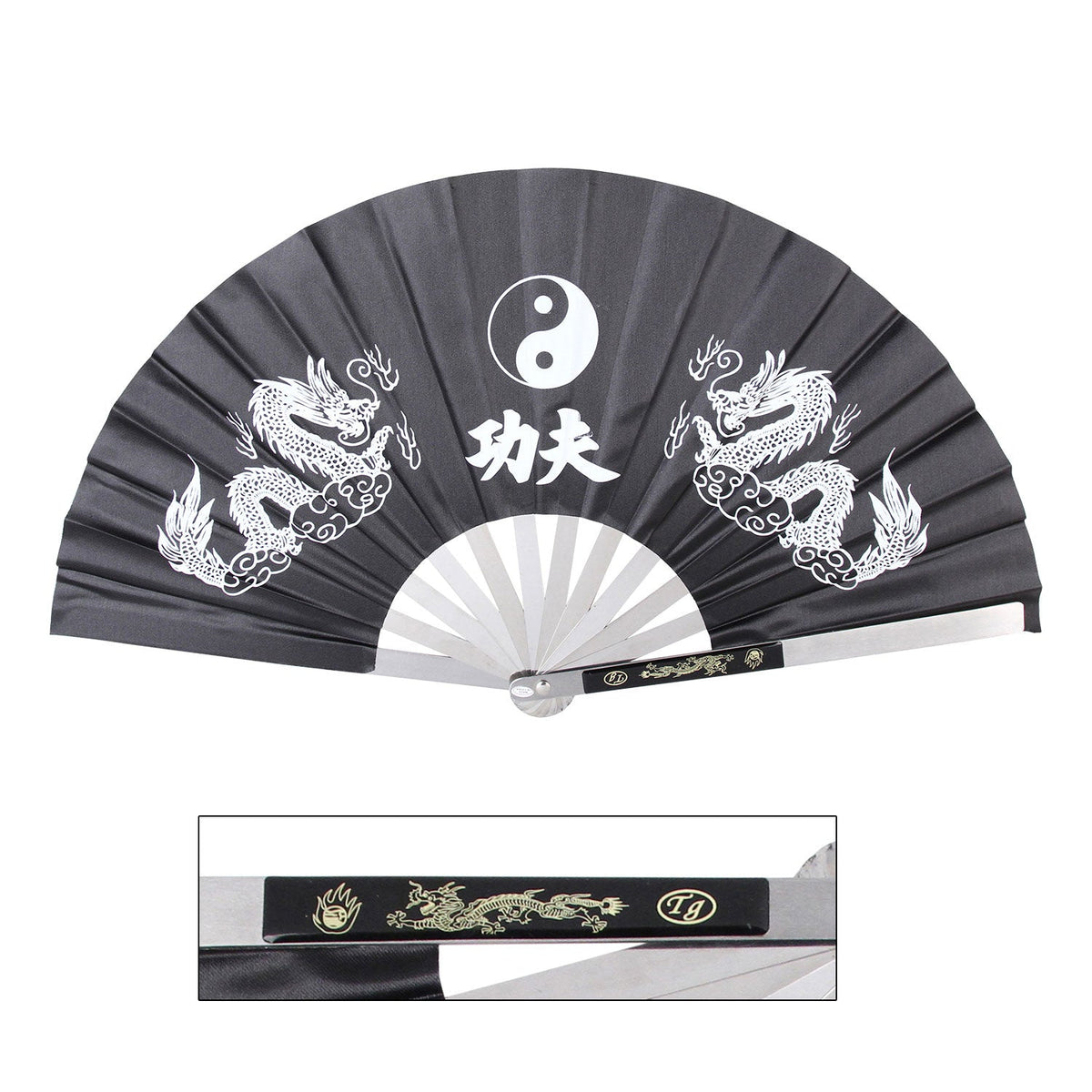 KUNG FU FIGHTING FAN 14.75" OVERALL - Tophatter Daily Deals