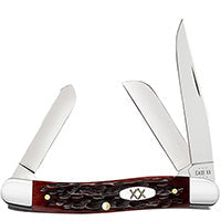 Case Medium Stockman - Peach Seed Jig Mahogany Bone - 25132 - Tophatter Daily Deals