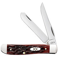 Case Mini Trapper - Peach Seed Jig Mahogany Bone - 25133 Traditional Knives - Tophatter Daily Deals