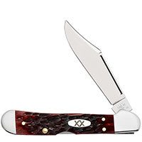 Case Mini Copperlock - Peach Seed Jig Mahogany Bone - 25134 Knives - Tophatter Daily Deals