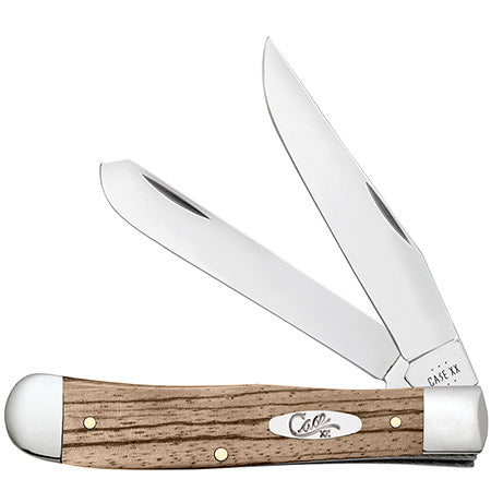 Case Trapper - Smooth Natural Zebra Wood - 25141 Traditional Knives - Tophatter Daily Deals