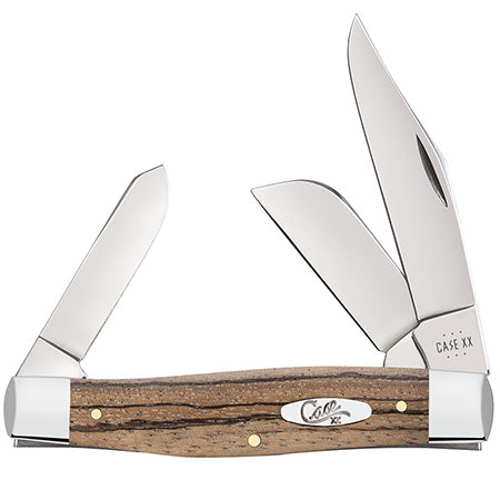 Case Large Stockman - Smooth Natural Zebra Wood - 25145 Traditional Knives - Tophatter Daily Deals