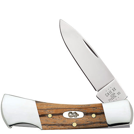 Case Lockback - Smooth Natural Zebra Wood - 25147 Traditional Knives - Tophatter Daily Deals