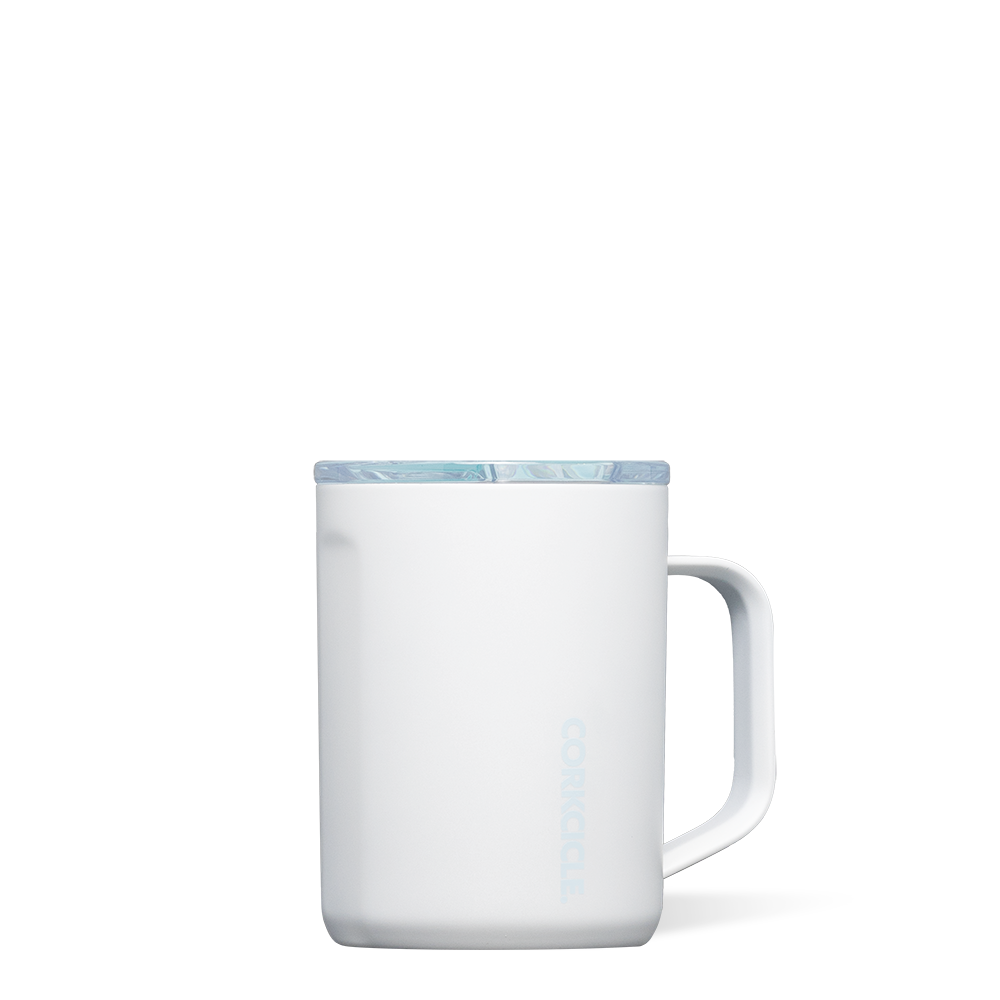Pure Taste Mug by CORKCICLE. 16oz Ceramic White Powder Blue Coffee Mug - Tophatter Daily Deals