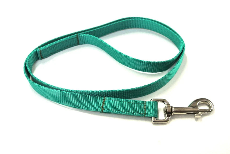 Dog Running Leash - 45" Puppy Small Dog Walking Lead 13mm Wide Strong Durable Webbing Green Pet Products - Tophatter Daily Deals