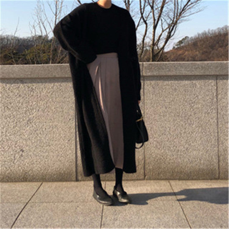 Soft Relaxed Women’s Longline Cardigan - Open Front Cotton 3D Changing Face Moving Picture Frame - Tophatter Daily Deals