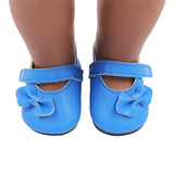 18 Inch American Girl Doll Shoes Solid Color Bow Shoes 0 - Tophatter Daily Deals