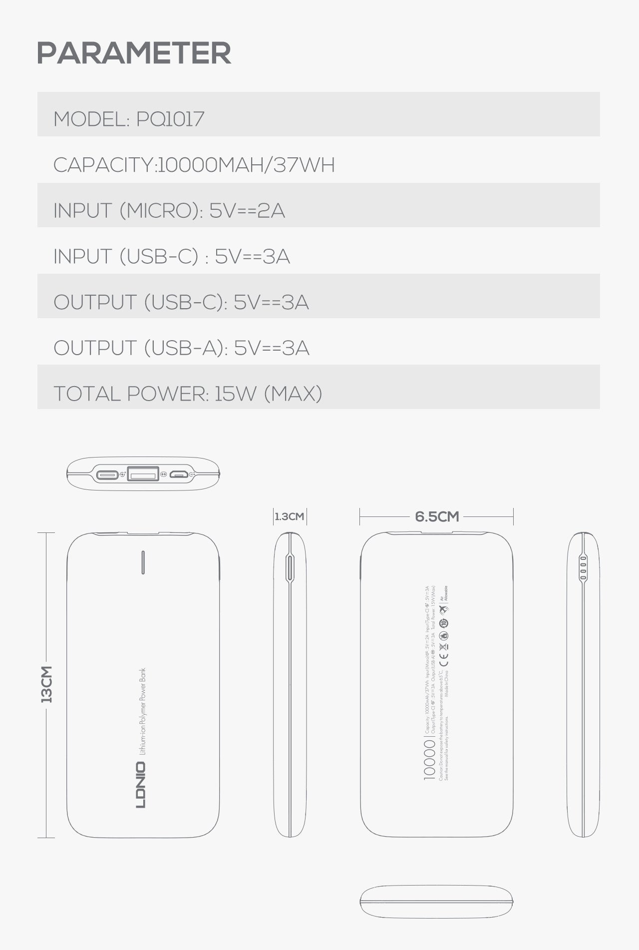 Austenitic Stainless Steel Large Capacity Power Bank 0 - Tophatter Daily Deals