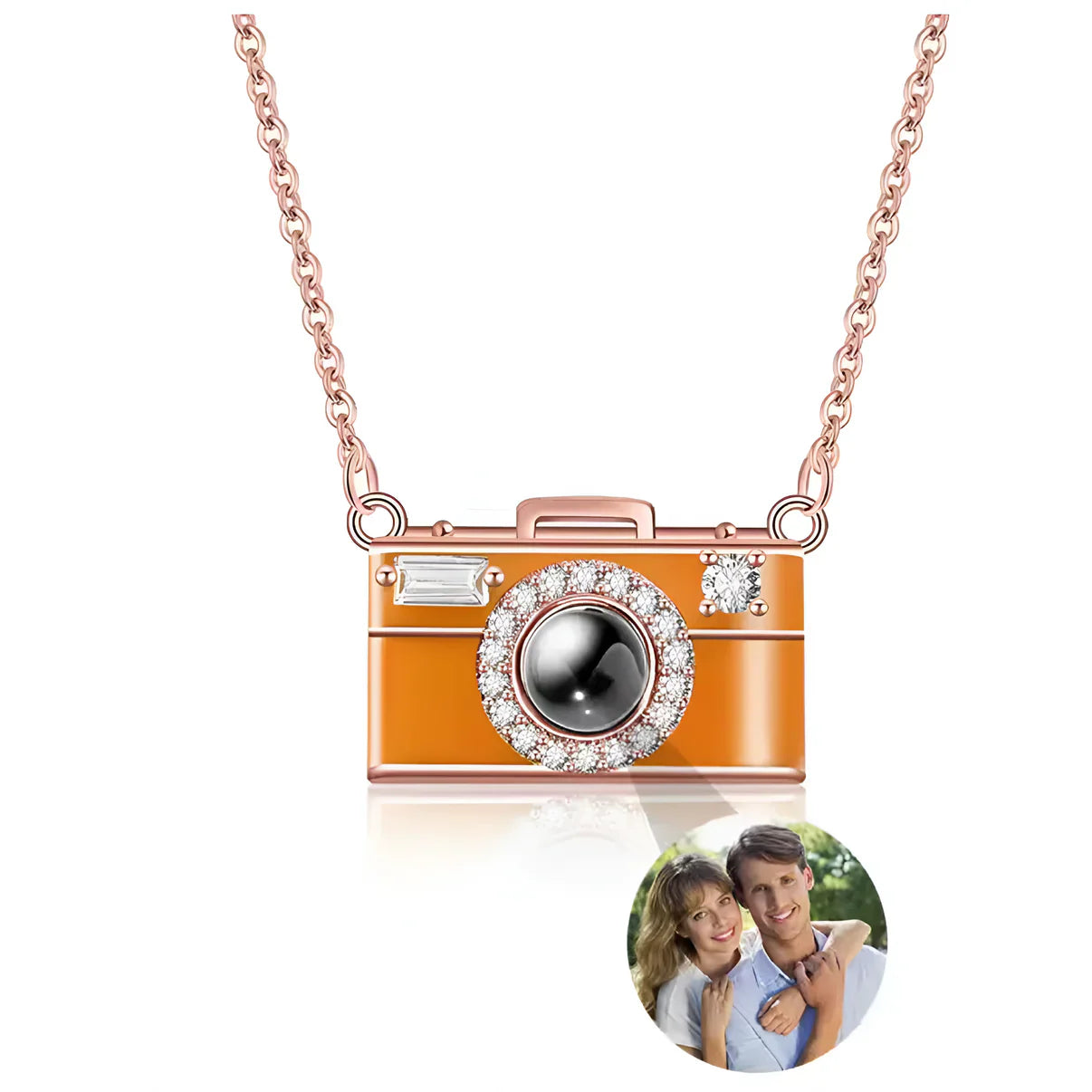 Camera Necklace Rose Gold - Tophatter Daily Deals