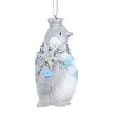 White Penguin Christmas Tree Bauble | Resin Penguin Christmas Tree Ornament 7cm Baubles - Tophatter Daily Deals
