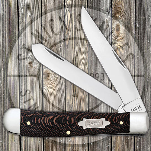 Case Trapper - Black Sycamore Wood - 25570 Traditional Knives - Tophatter Daily Deals