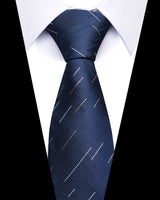 Men's Neckties - Formal Classic Patterned Tie (50 Style Options) Midnight Crosshatch Copper Belts & Ties - Tophatter Daily Deals