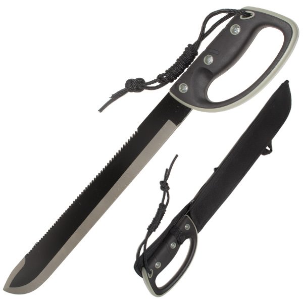 23 Inch Jungle Machete Enclosed Handle - Tophatter's Guns'N'Weapons Store Collectible Weapons - Tophatter Daily Deals