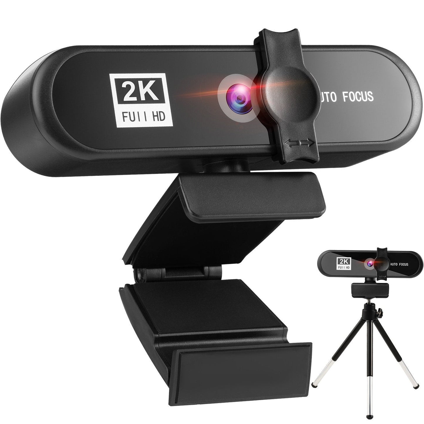 Beauty 4K Auto Focus Computer Camera Network USB Live Webcam 8802 2k 0 - Tophatter Daily Deals