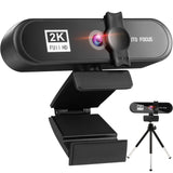 Beauty 4K Auto Focus Computer Camera Network USB Live Webcam 8802 2k 0 - Tophatter Daily Deals