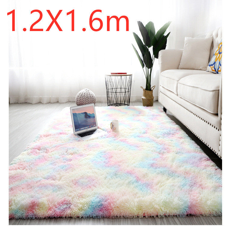 Bedside Pattern Carpet Living Room Tea Table Mat Rainbow 1.2X1.6m 0 - Tophatter Daily Deals
