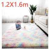 Bedside Pattern Carpet Living Room Tea Table Mat Rainbow 1.2X1.6m 0 - Tophatter Daily Deals
